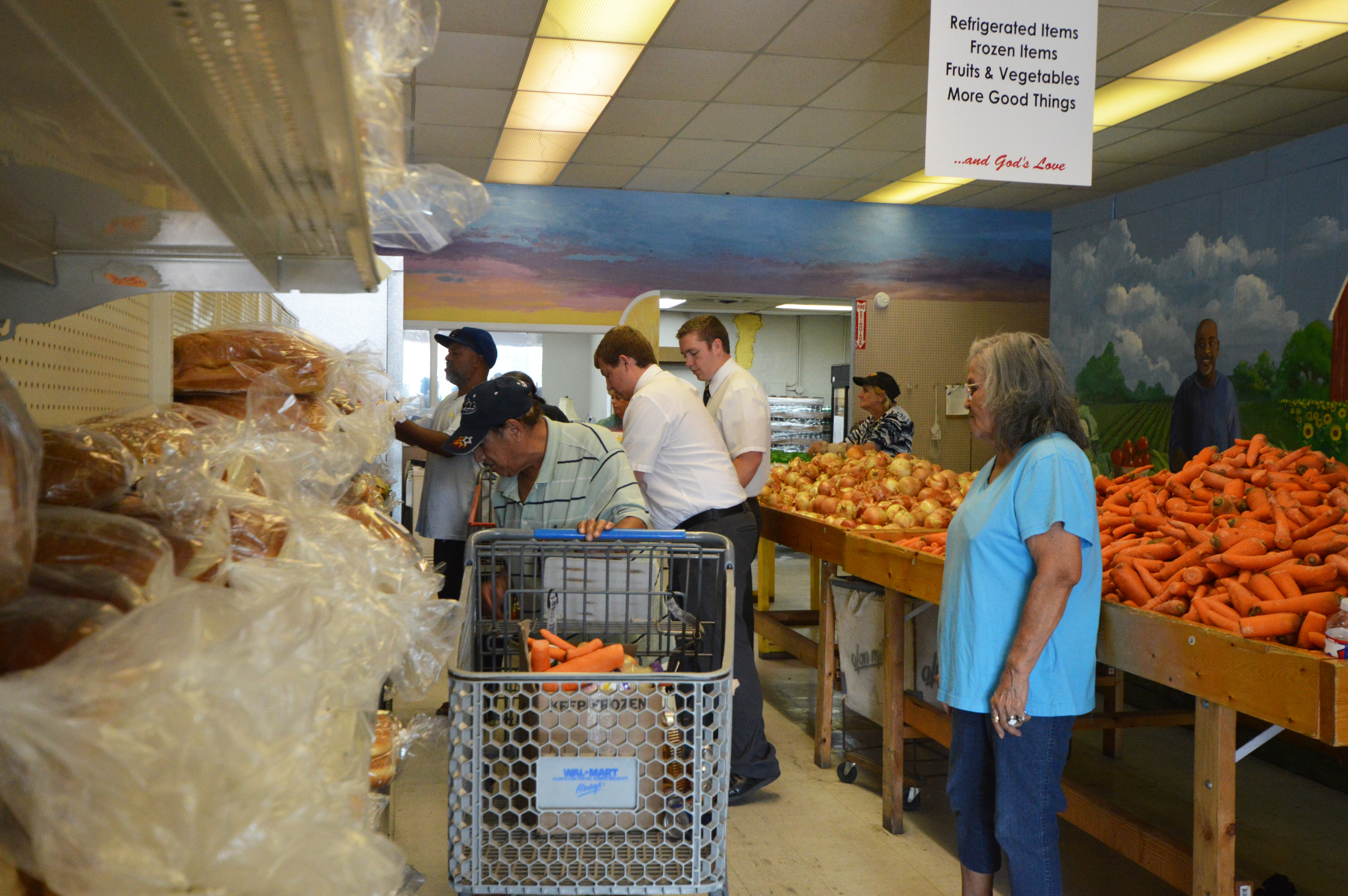 Each Thursday, The Shepherd's Heat food pantry opens its doors to distribute food to those in need in the Waco community. Along with their indoor storeroom, they also offer a drive-by service to those unable to physically enter the food pantry.