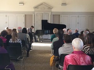 Mr. McNally performed Rachmaninoff's c# minor prelude and Op. 23 Preludes