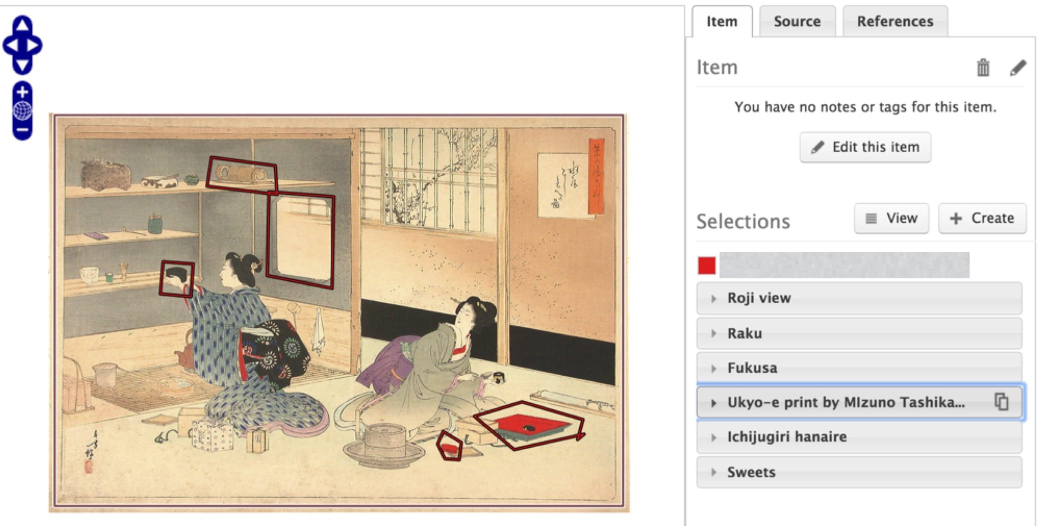 Screen grab of Japanese ceremony Mediathread project