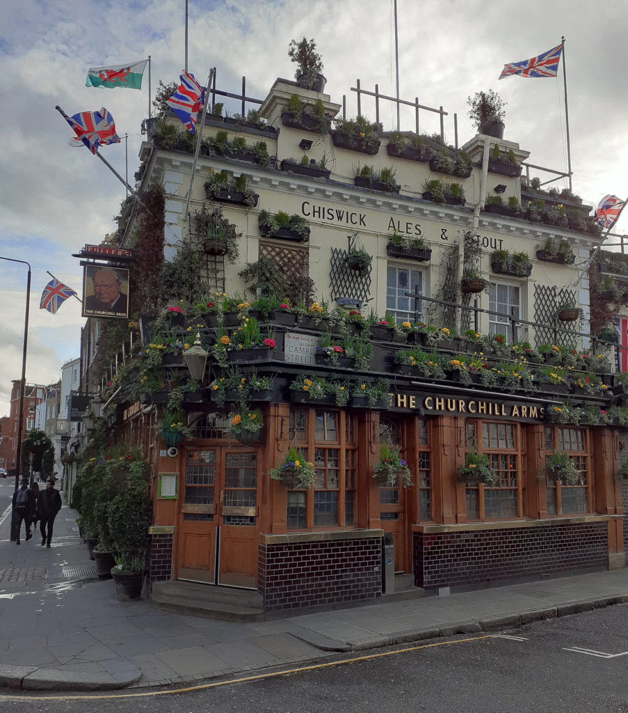 The Churchill Arms Pub and Restaurant in Kensington