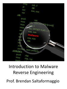 Introduction to Malware Reverse Engineering by Brendan Saltaformaggio