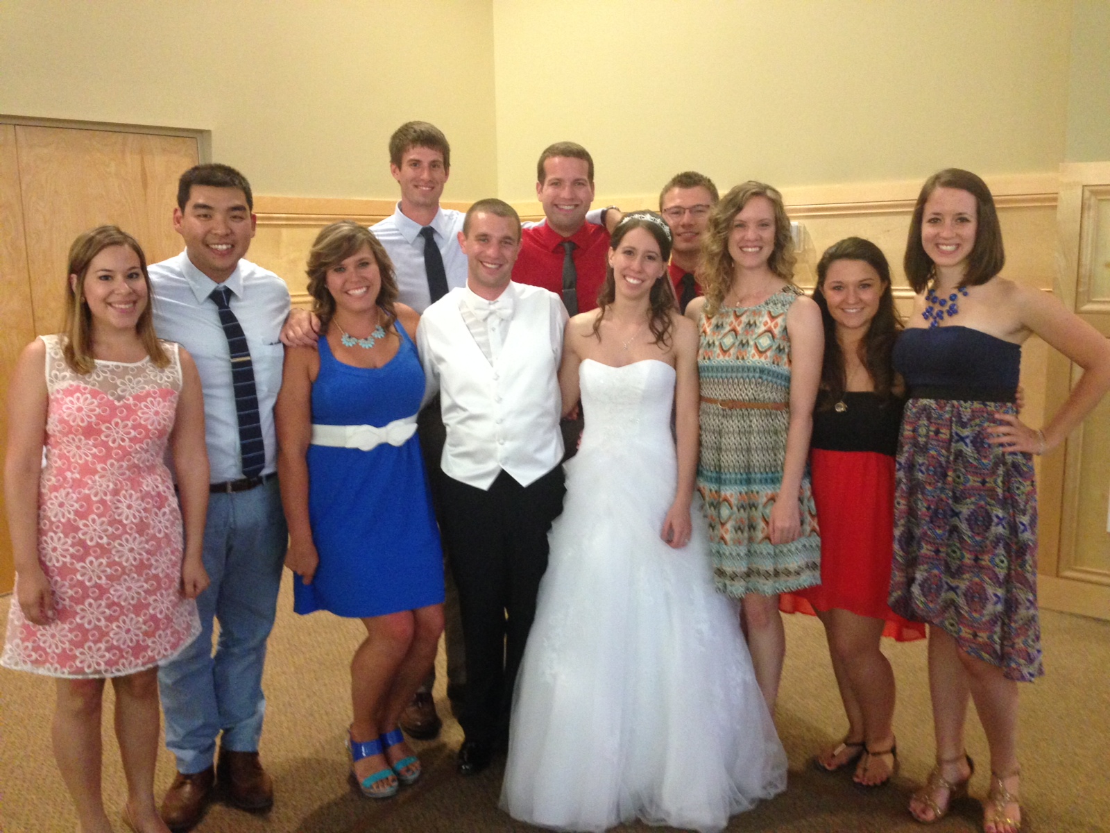 Our Optometry Classmates with the beautiful Bride and Groom.