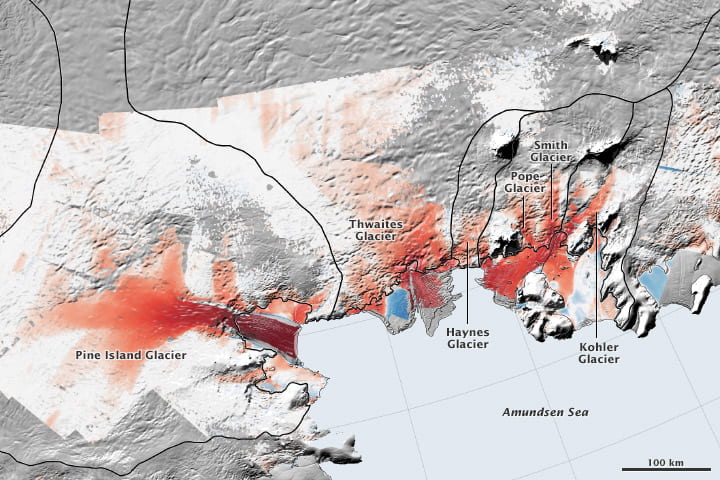 UCIとNASA JPLの研究者が西南極の氷河後退の原因について詳しく説明(UCI, NASA JPL researchers detail causes of glacier retreat in West Antarctica)